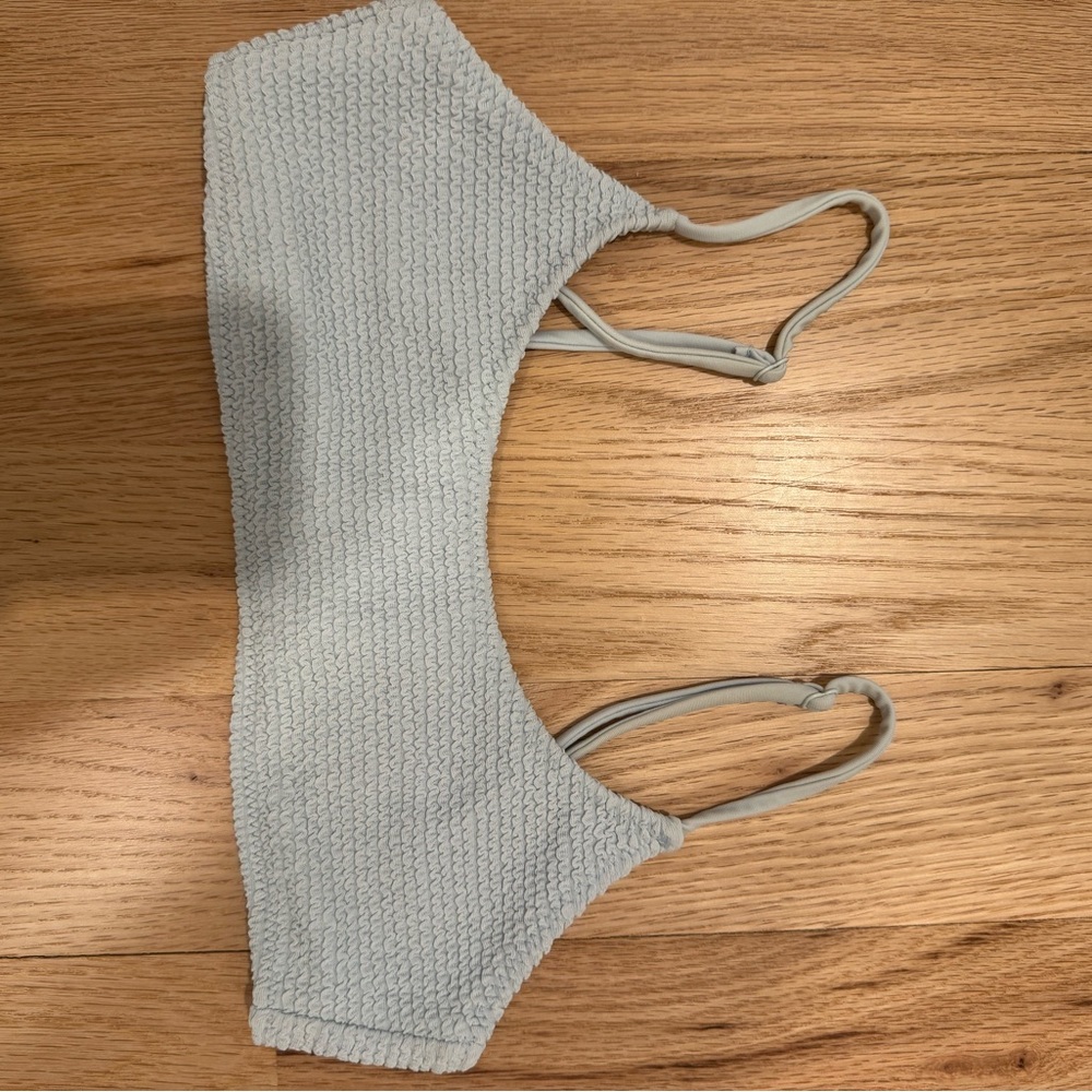PacSun Sky Blue Textured Bikini Top - Picture 5 of 5